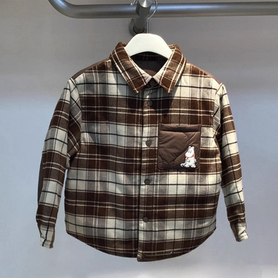 加厚轻薄羽绒服格子韩版休闲衬衫