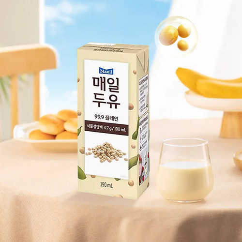 韩国进口每日豆奶原味190ml