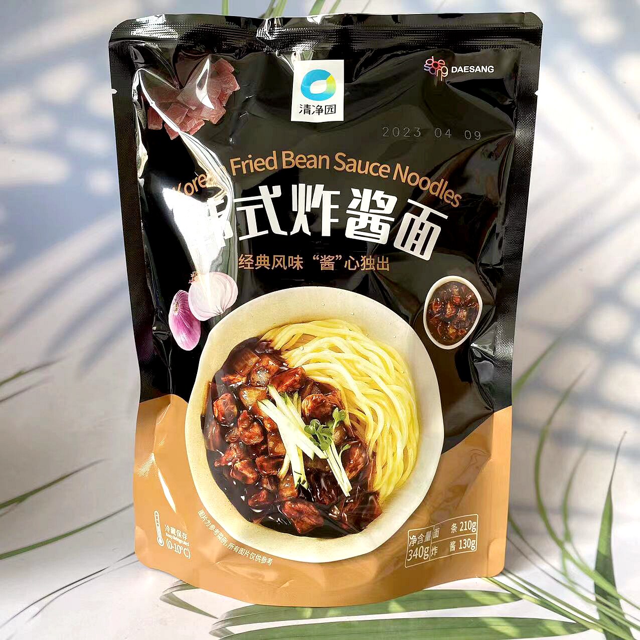 清净园韩式炸酱面340g韩国风味懒人拌面拉面方便速食袋装