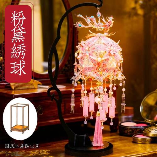 拼酷古风团扇立体拼图金属材质手工DIY中国风装饰品3岁以上
