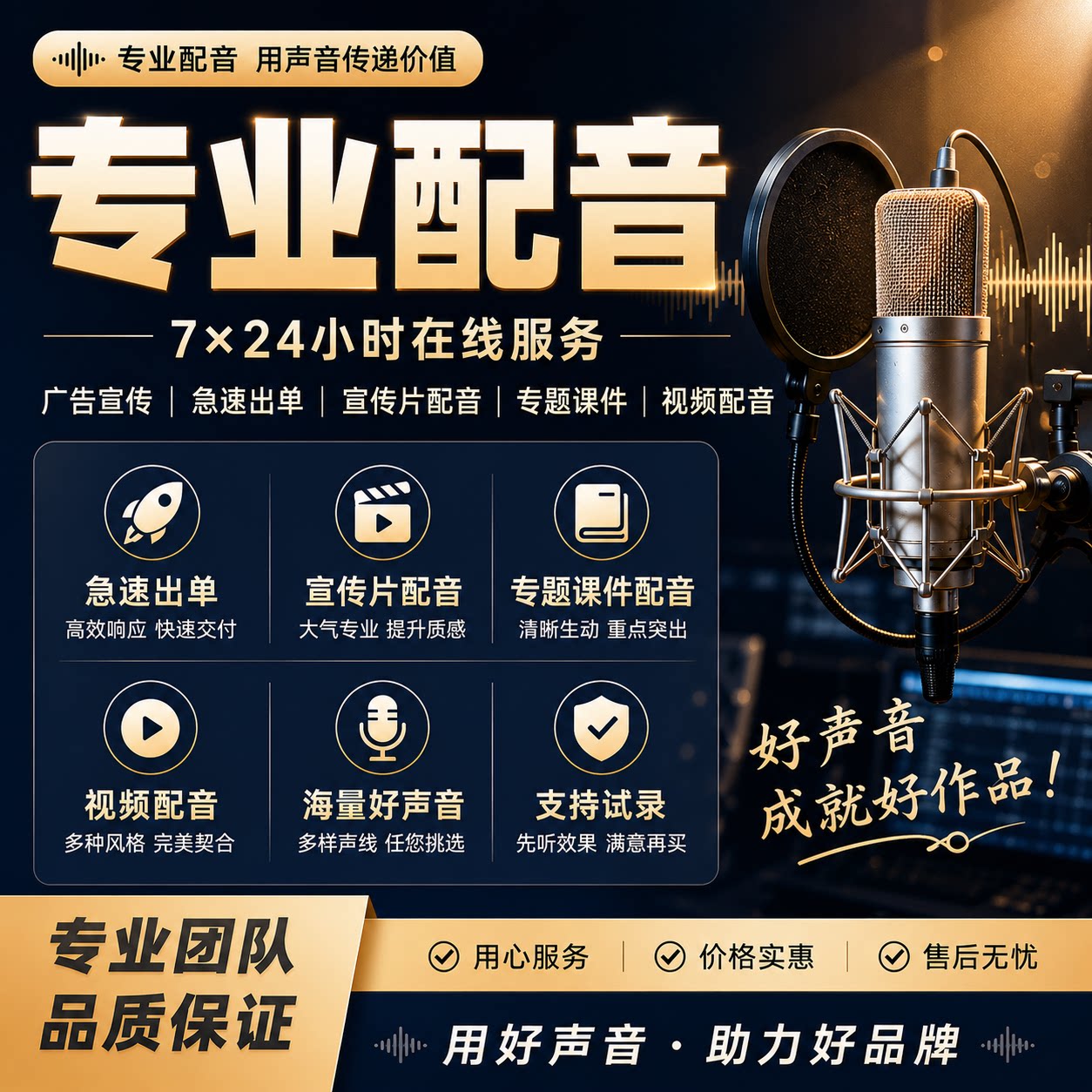 配音｜广告宣传片｜支持试录
