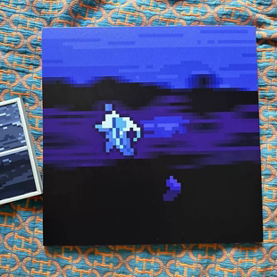 【never enough】专辑封面像素画黑胶唱片油画布无框画