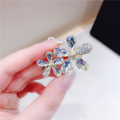 日韩超闪水晶鸭嘴夹发饰