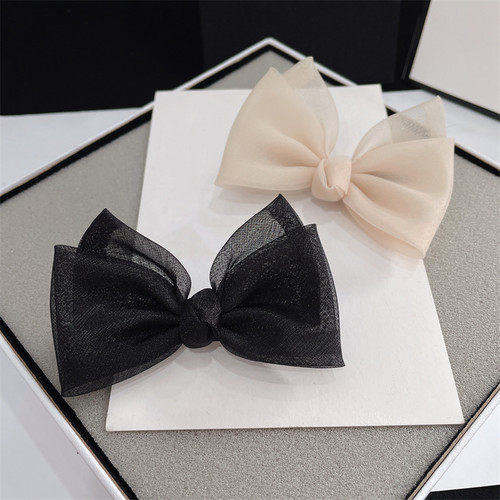 日韩甜美网红蝴蝶结发夹