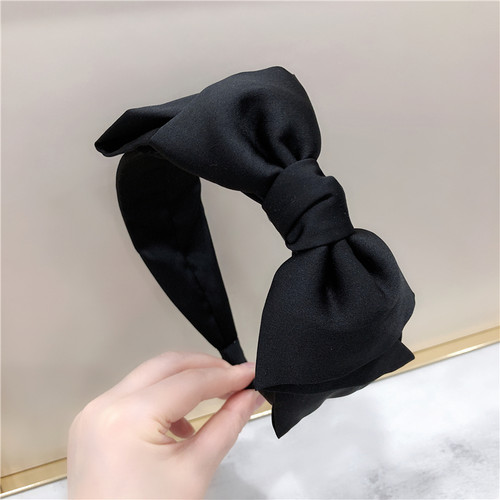 韩国复古黑色蝴蝶结发箍