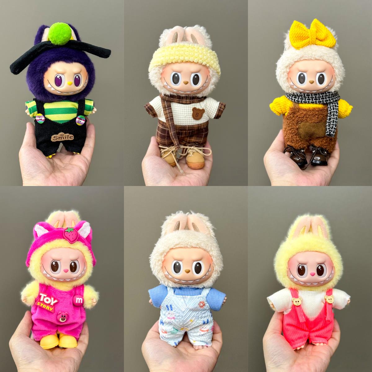 labubu夏日娃衣三代多巴胺labubu娃衣服泡泡玛特labubu一二代通用