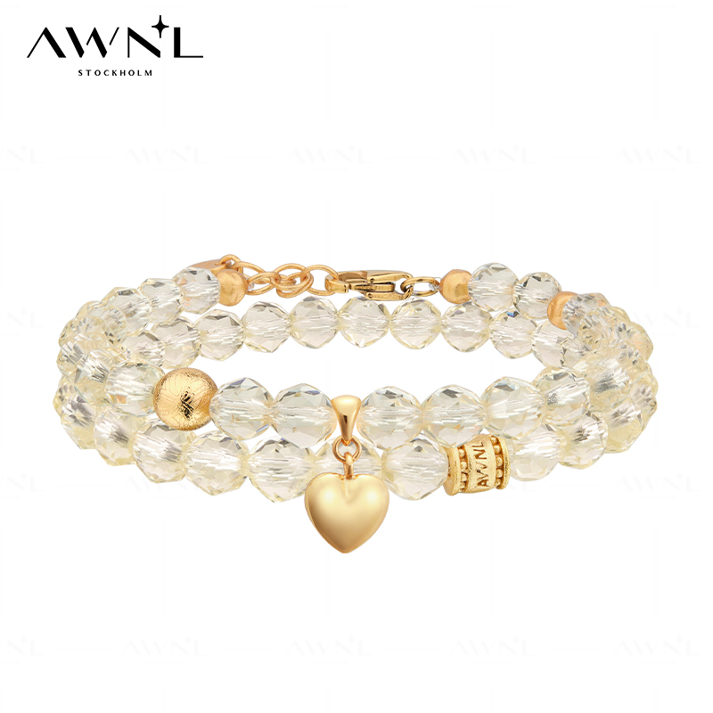 AWNL霖奈北欧M陨石真爱之心手链