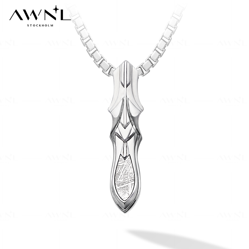 AWNL霖奈北欧M陨石七海之刃项链
