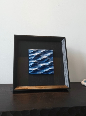 悬浮海｜海浪装饰画梳妆台摆件客厅书房卧室装饰创意高级礼品礼物