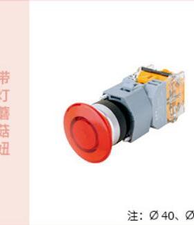 西门子APT复位瞬动带灯蘑菇钮LA39-B2-10MD/r23g31红绿黄色