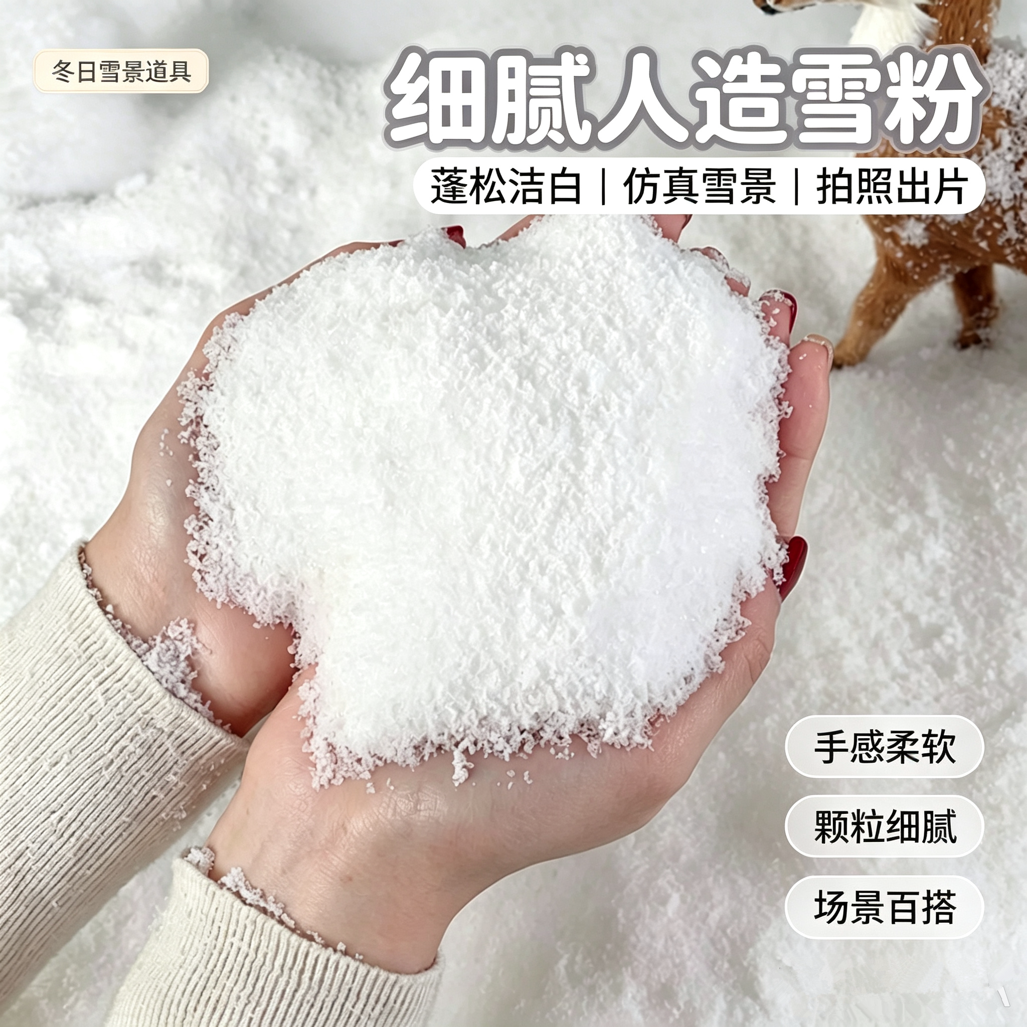 仿真干雪粉长期可用不化遇水变雪