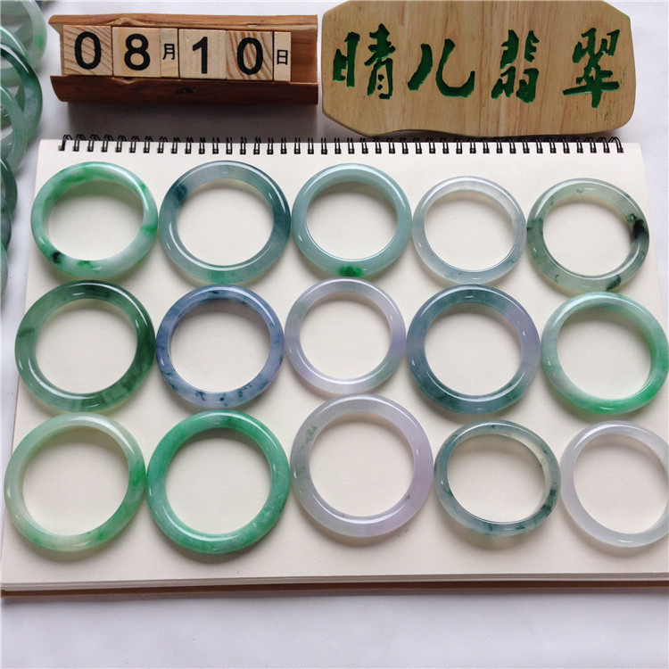 緬甸正品老坑A貨翡翠冰種陽綠飄花貴妃天然手鐲廠家每日上新證書