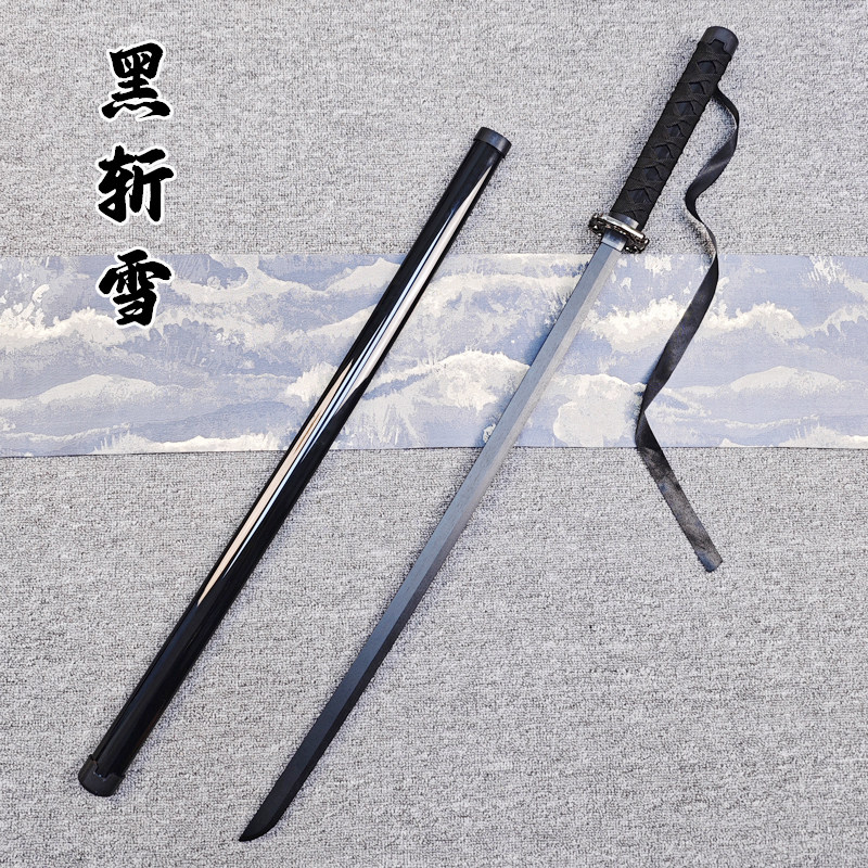 楠竹武士刃居合木刀带鞘拔刀剑刀花练习网红COS漫展拍摄竹刀木剑