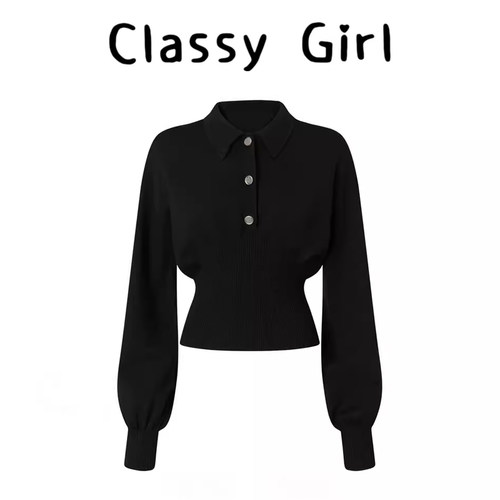 秋冬气质减龄时尚针织开衫上衣