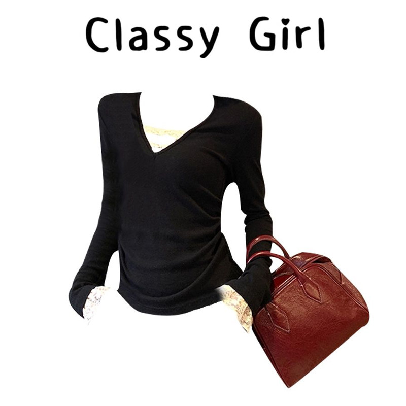 秋冬新款高级感打底衫修身上衣