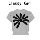 百搭设计感高级气质小个子短款 韩版 上衣 女2025夏季 新款 针织衫 短袖