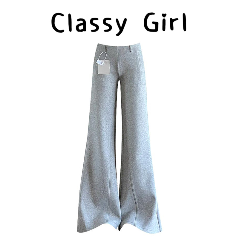 秋冬阔腿小个子显瘦慵懒休闲裤子