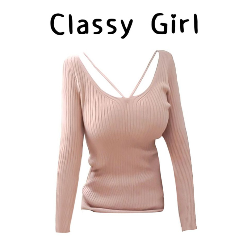 秋冬辣妹纯欲风紧身显瘦内搭上衣