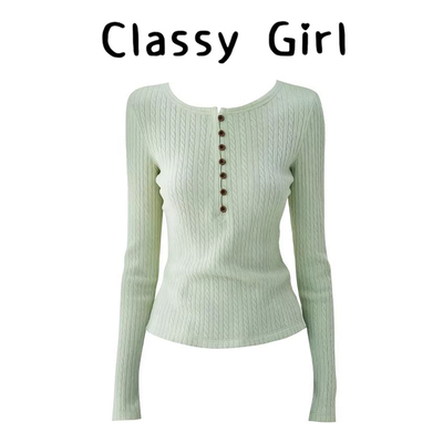 秋冬设计感显瘦气质叠穿女上衣