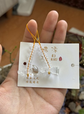 原创手工天然白水晶精工雕刻金刚钺刀金刚铃计数器配件