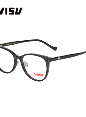 EVISU福神猫眼黑框修饰脸型素颜神器小脸适戴可配防蓝光镜片6086