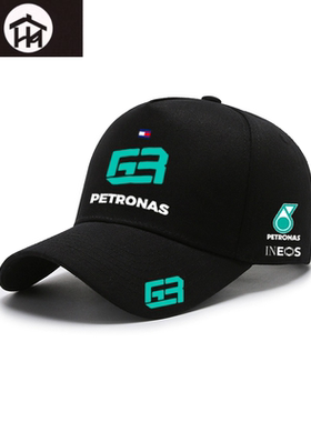 44号汉密尔顿签名鸭舌帽子benz梅赛德斯奔驰AMG梅奔F1车队棒球帽