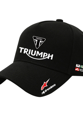 英国凯旋摩托车Triumph重机车户外骑行运动遮阳帽男休闲鸭舌帽子