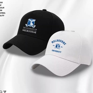 墨尔本大学留学生校友纪念帽子遮阳防晒鸭舌帽休闲百搭棒球帽子男