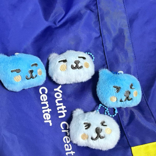 原创自制酷儿毛绒小挂件包包挂裤链