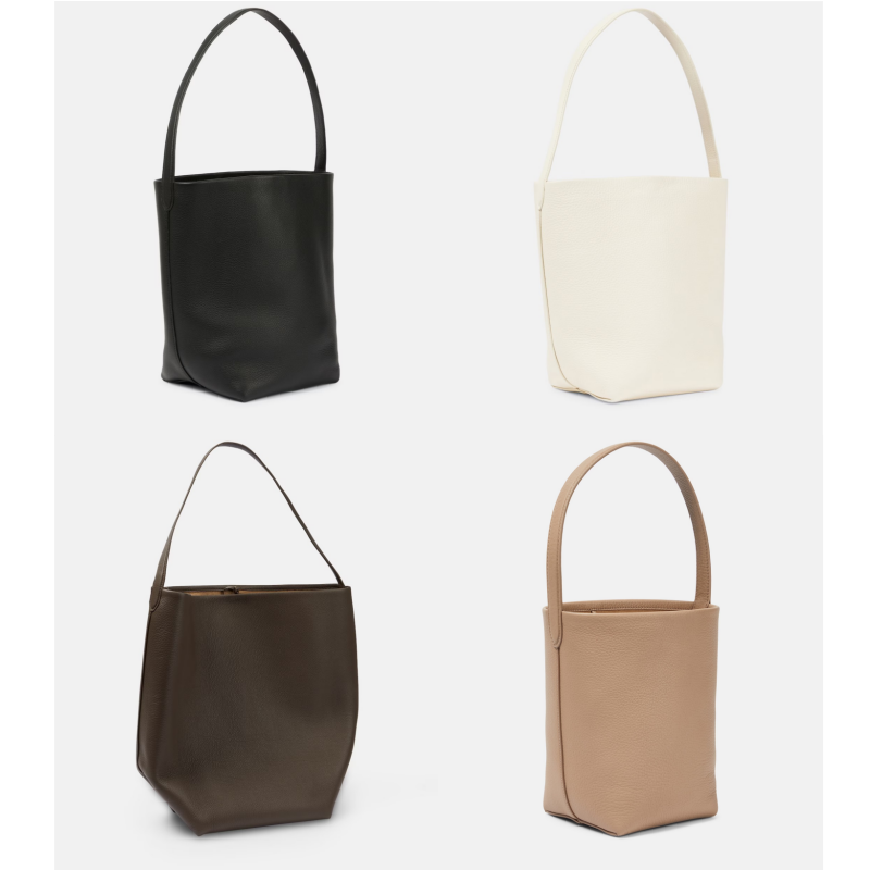 自主款进口荔枝纹牛皮水桶包