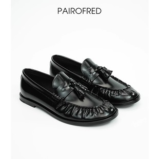 漆皮女鞋 极简风肯豆同款 牛津鞋 单鞋 流苏乐福鞋 英伦复古平底小皮鞋