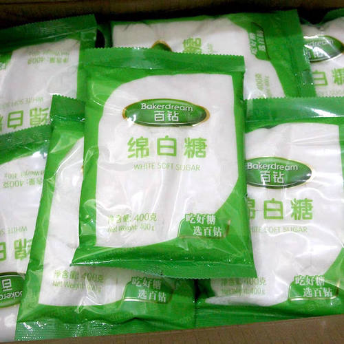 百钻绵白糖白砂糖细砂糖棉白糖家用食用烘焙专用商用400g