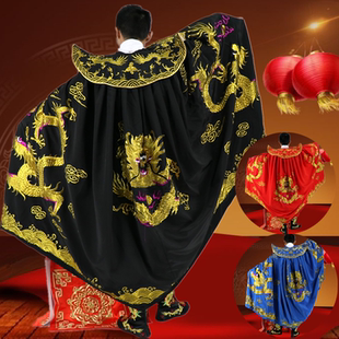七彩新款川剧变脸服装龙披风戏曲斗篷舞台表演古装说唱脸谱演出服