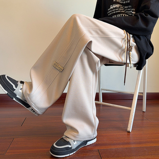 裤子男款春秋季2026新款宽松潮牌百搭垂感运动卫裤男士直筒休闲裤