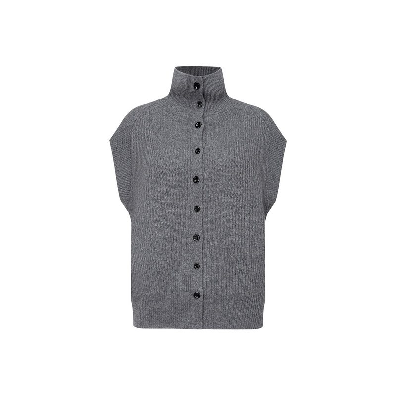 MISS BUCCI秋冬正背两面穿山羊绒高领针织开衫背心马甲女,女装/女士精品,毛针织衫,淘宝优惠券,粉丝福利购,淘宝优惠卷