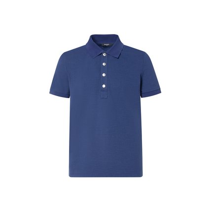 BALMAIN巴尔曼春夏新品男士时尚商务休闲纯色短袖POLO衫翻领T恤