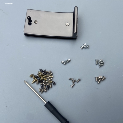 字母皮带扣头螺丝 扣头固定腰带螺丝配件扣头小螺丝