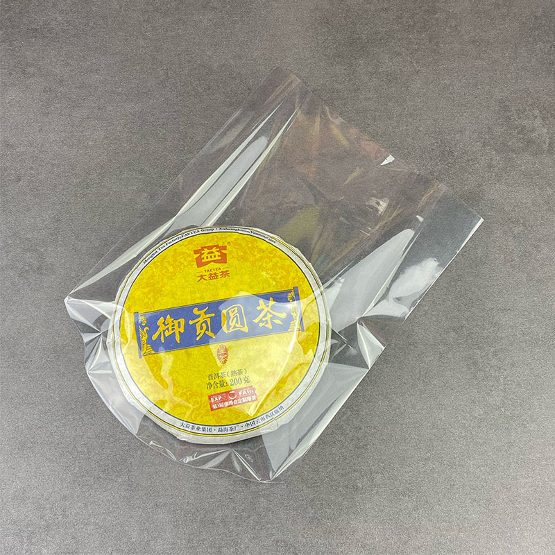 POF热缩膜弧形茶饼膜礼盒热风枪吹收缩膜茶叶礼盒包装膜透明膜茶