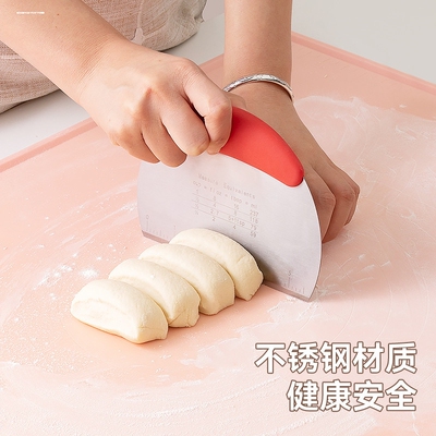 不锈钢切面刀家用食品级刮刀面食刮板烘焙刮面板专用工具矽胶切刀