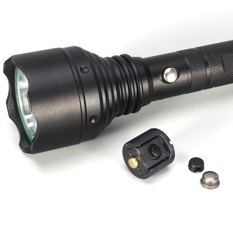 手电筒配件 强光手电筒开关芯 手电筒中部开关 带充电孔一体开关