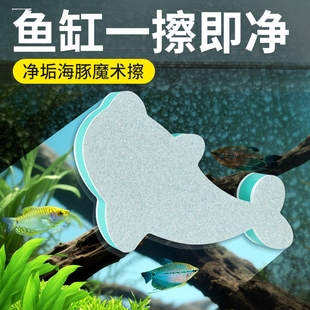 抛光板刷鱼缸擦除水垢魔力擦清理内壁清洁工具清洗鱼缸神器