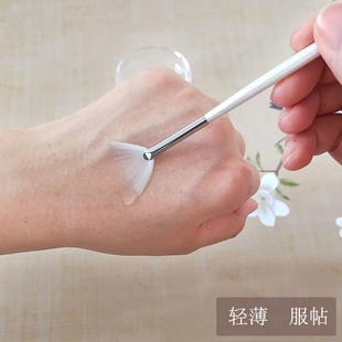 果酸焕肤原液精华刷省水扇形木柄软毛水疗美容院软膜面膜刷化妆刷