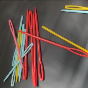 塑料补网针补渔网补虾笼补鱼笼针编织缝补工具大孔塑料缝合针钩针
