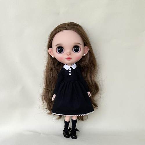 blythe小布娃衣 ob24 ob27 azone 芭可比儿心怡pp连衣裙 手作娃衣