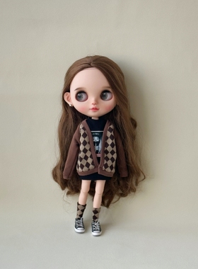 blythe娃衣芭可比儿pb24 ob26 ob27 pp fr azone19关节体毛衣外套