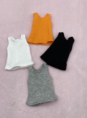 blythe小布娃衣 licca azone ob24 芭可比儿心怡娃娃衣服 小背心