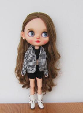 小布blythe西装外套 azone s licca 芭可比儿 ob24 ob26手作娃衣