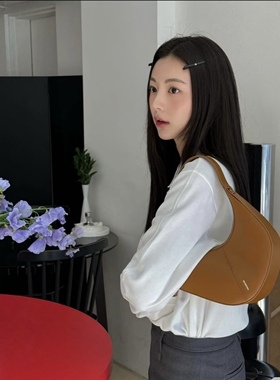 Choice.i Girl ONE 韩国博主同款 黑色单钻一字夹 百搭鸭嘴夹