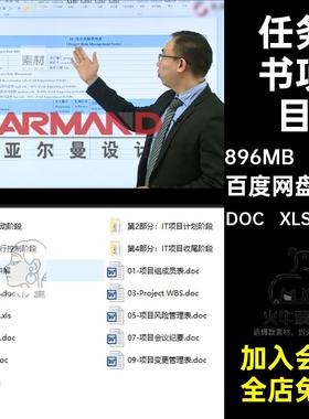 华为项目DOC XLS MP4计划表模板模板制度沟通164份任务书任务书