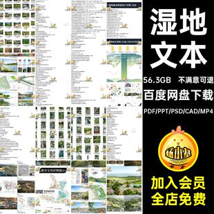 湿地模型文本规划建筑城市生态SU指南景观方案海绵规划公共绿地
